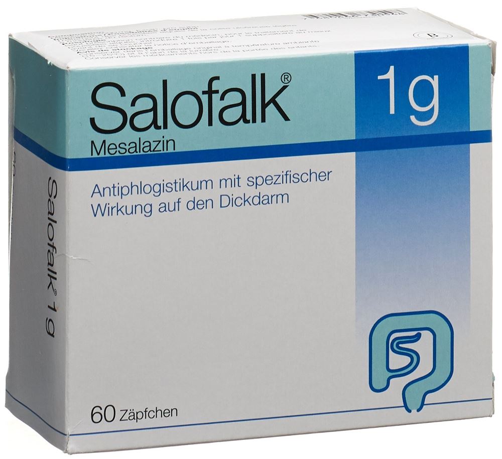 SALOFALK supp 1 g 60 pce