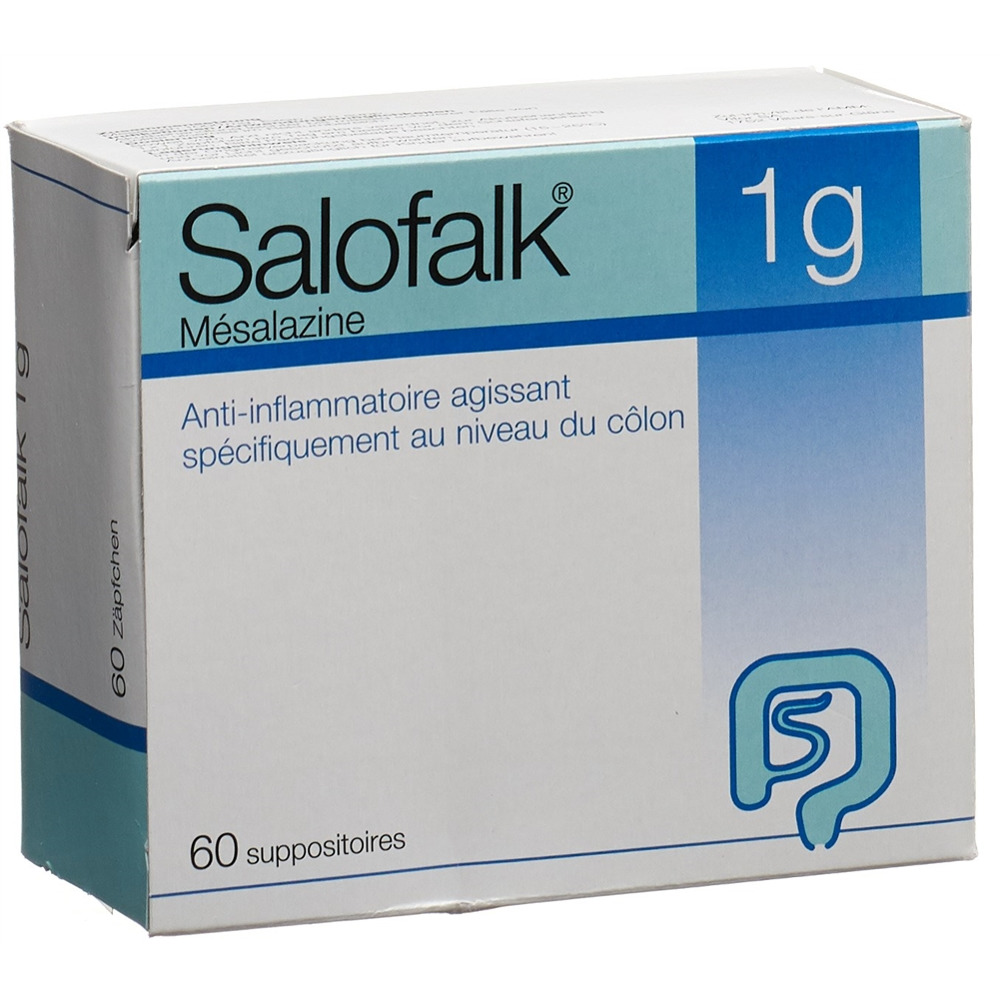 SALOFALK supp 1 g 60 pce