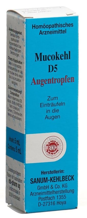 Mucokehl D5, Augentropfen