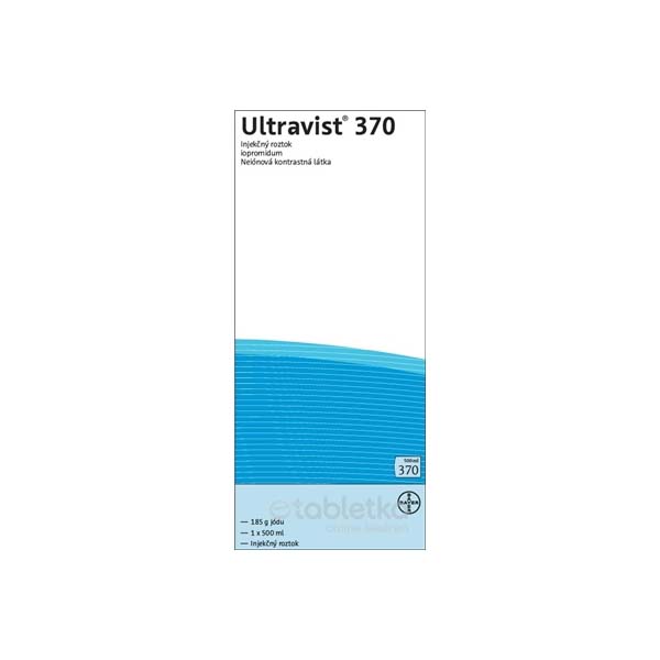 Ultravist 370, sol inj 370 mg , fl 200 ml (ancien)