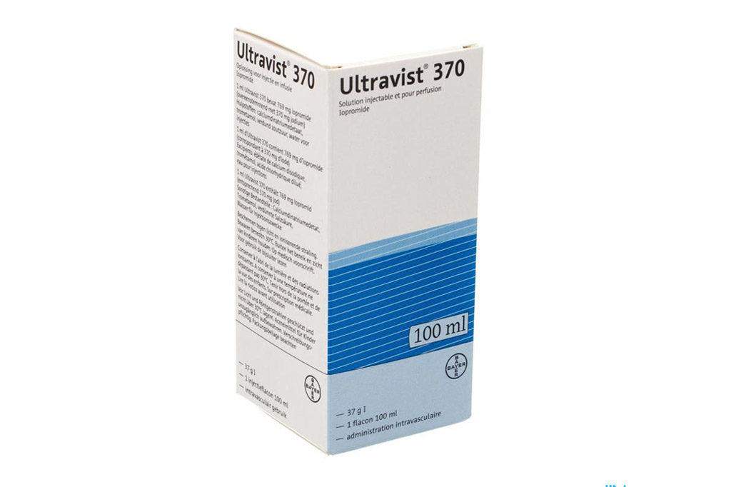 Ultravist 370, sol inj 370 mg , fl 30 ml