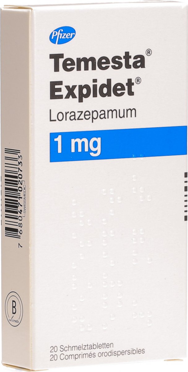 TEMESTA Expidet cpr orodisp 1 mg 20 pce