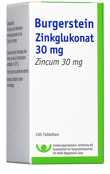 BURGERSTEIN Zink 30 mg cpr pellic 100 pce