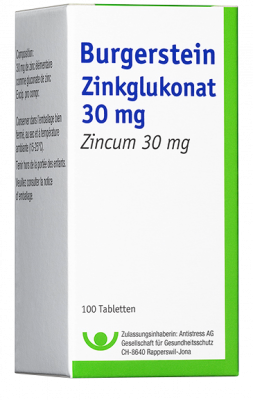 Burgerstein Zinkglukonat 30 mg, Tabletten