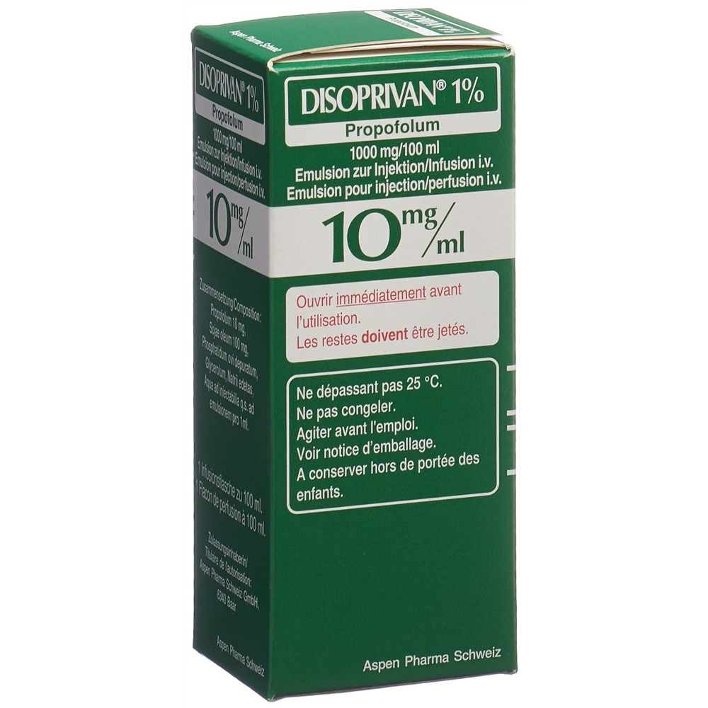 Disoprivan 10 mg/ml, Emulsion zur Injektion/Infusion
