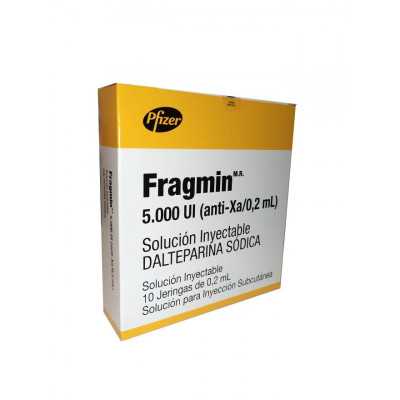 FRAGMIN sol inj 5000 UI/0.2ml 10 ser pré 0.2 ml