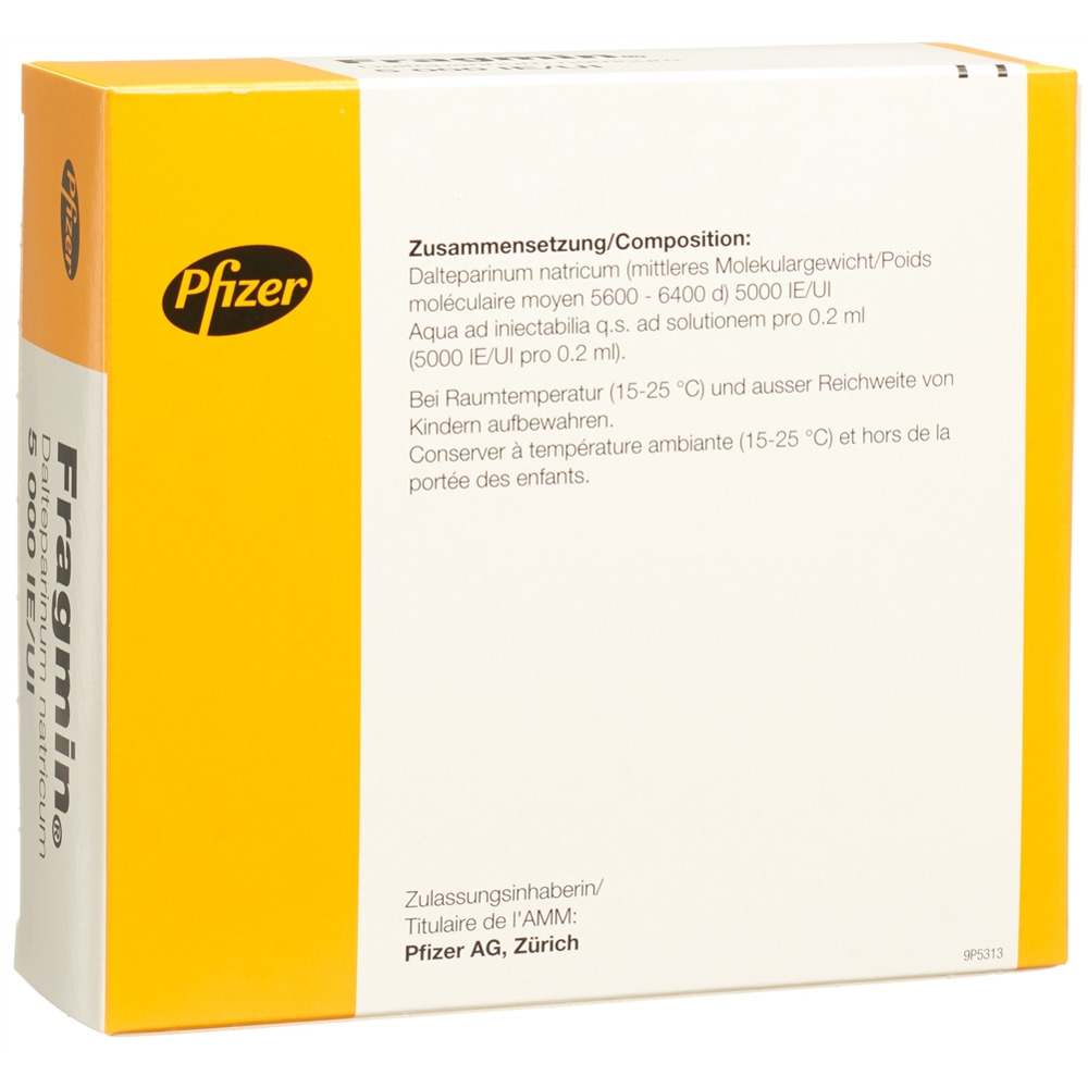 FRAGMIN sol inj 5000 UI/0.2ml 10 ser pré 0.2 ml