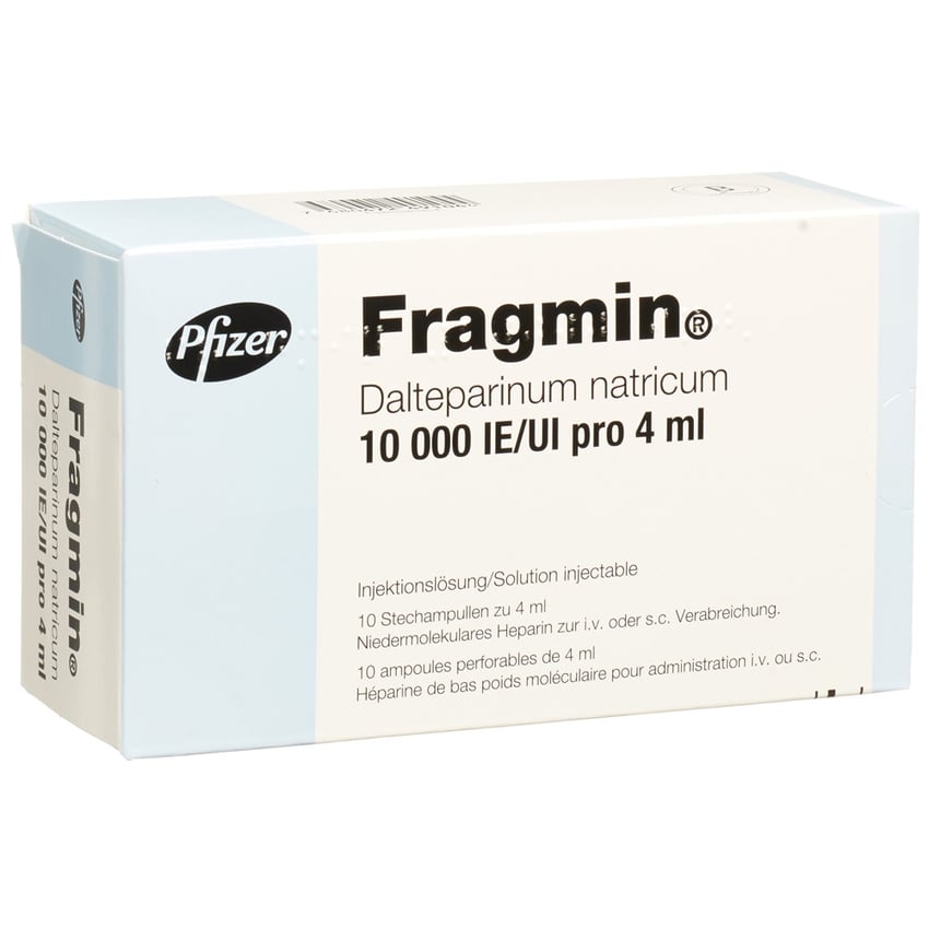 FRAGMIN sol inj 10000 UI/4ml 10 flac 4 ml