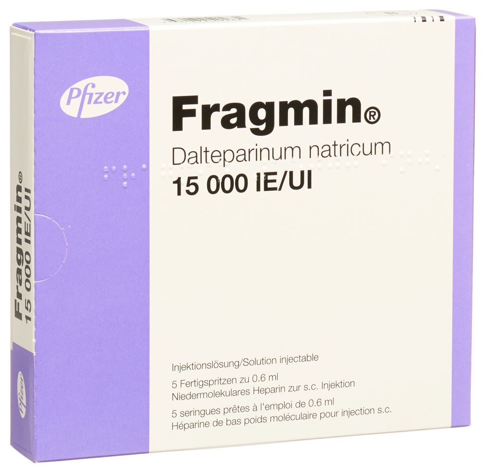 FRAGMIN sol inj 15000 UI/0.6ml 5 ser pré 0.6 ml