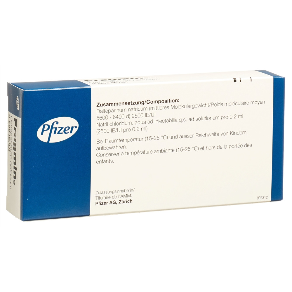 FRAGMIN sol inj 2500 UI/0.2ml 2 ser pré 0.2 ml