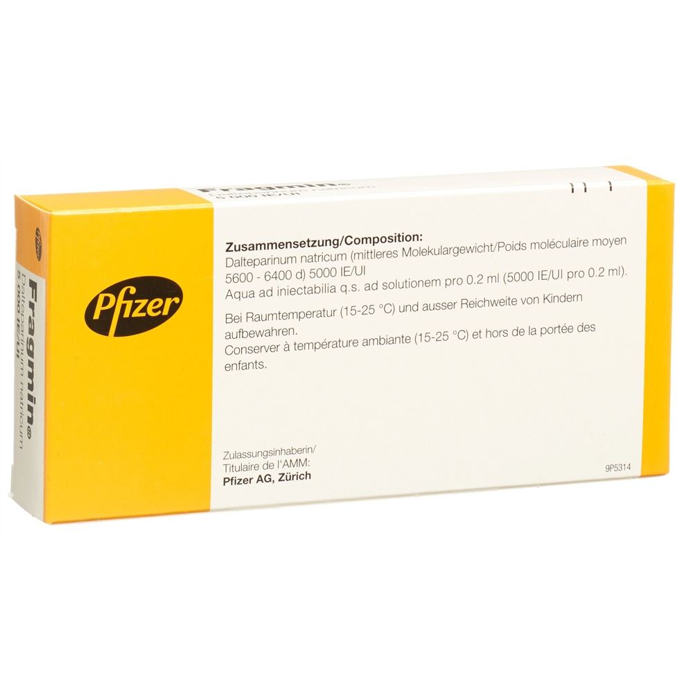 FRAGMIN sol inj 5000 UI/0.2ml 2 ser pré 0.2 ml