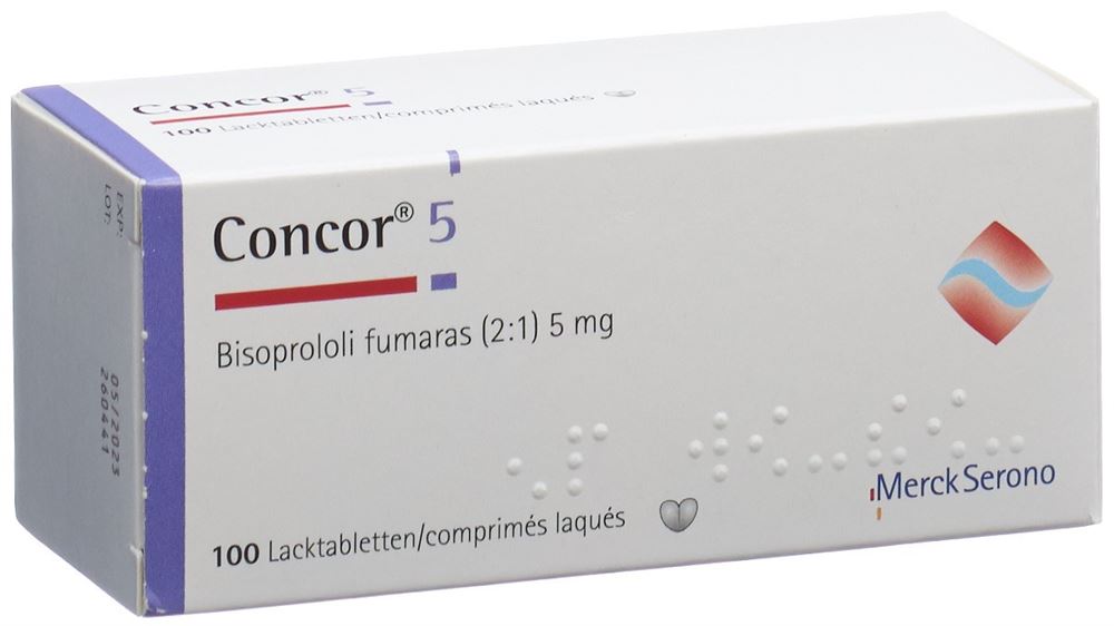 CONCOR cpr pell 5 mg 100 pce