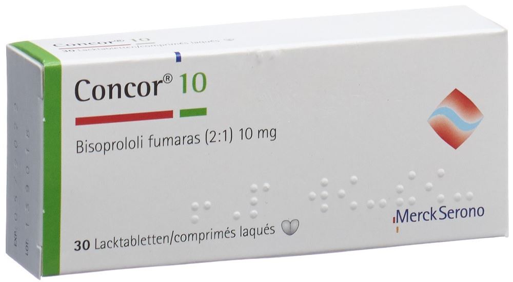 CONCOR cpr pell 10 mg 30 pce