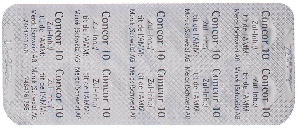 CONCOR cpr pell 10 mg 30 pce