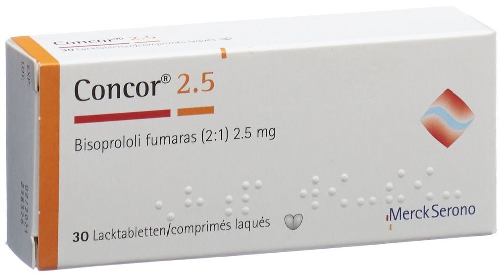 CONCOR cpr pell 2.5 mg 30 pce