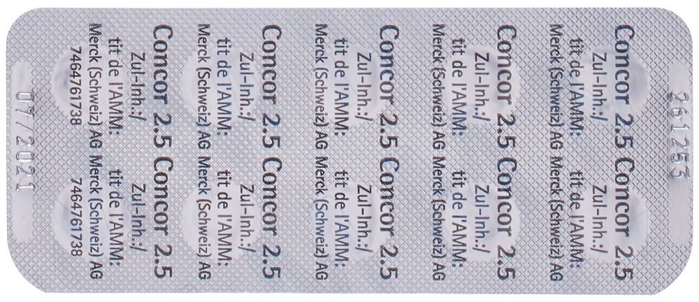 CONCOR cpr pell 2.5 mg 100 pce