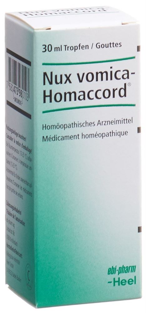 HOMACCORD nux vomica gouttes fl 30 ml