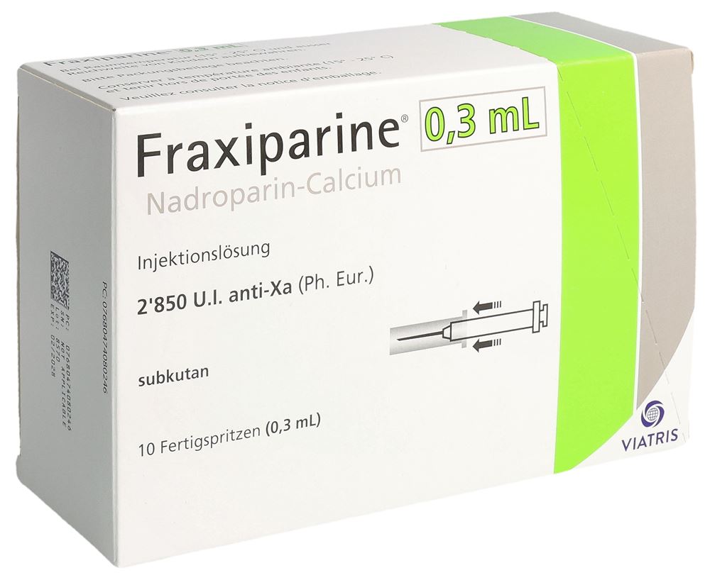 FRAXIPARINE 0.3 ml sol inj 10 ser pré 0.3 ml