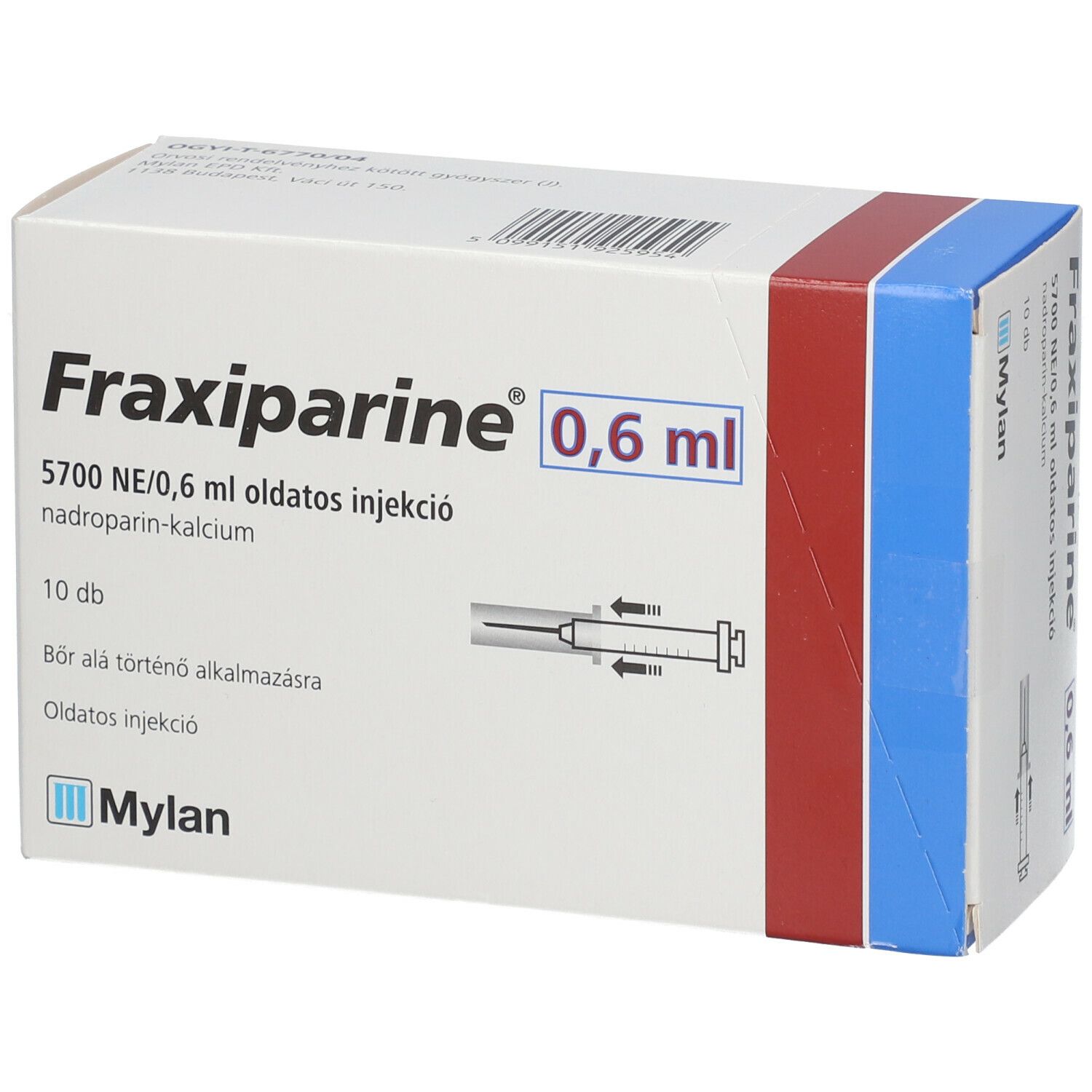 Fraxiparine 0,6 mL, Injektionslösung