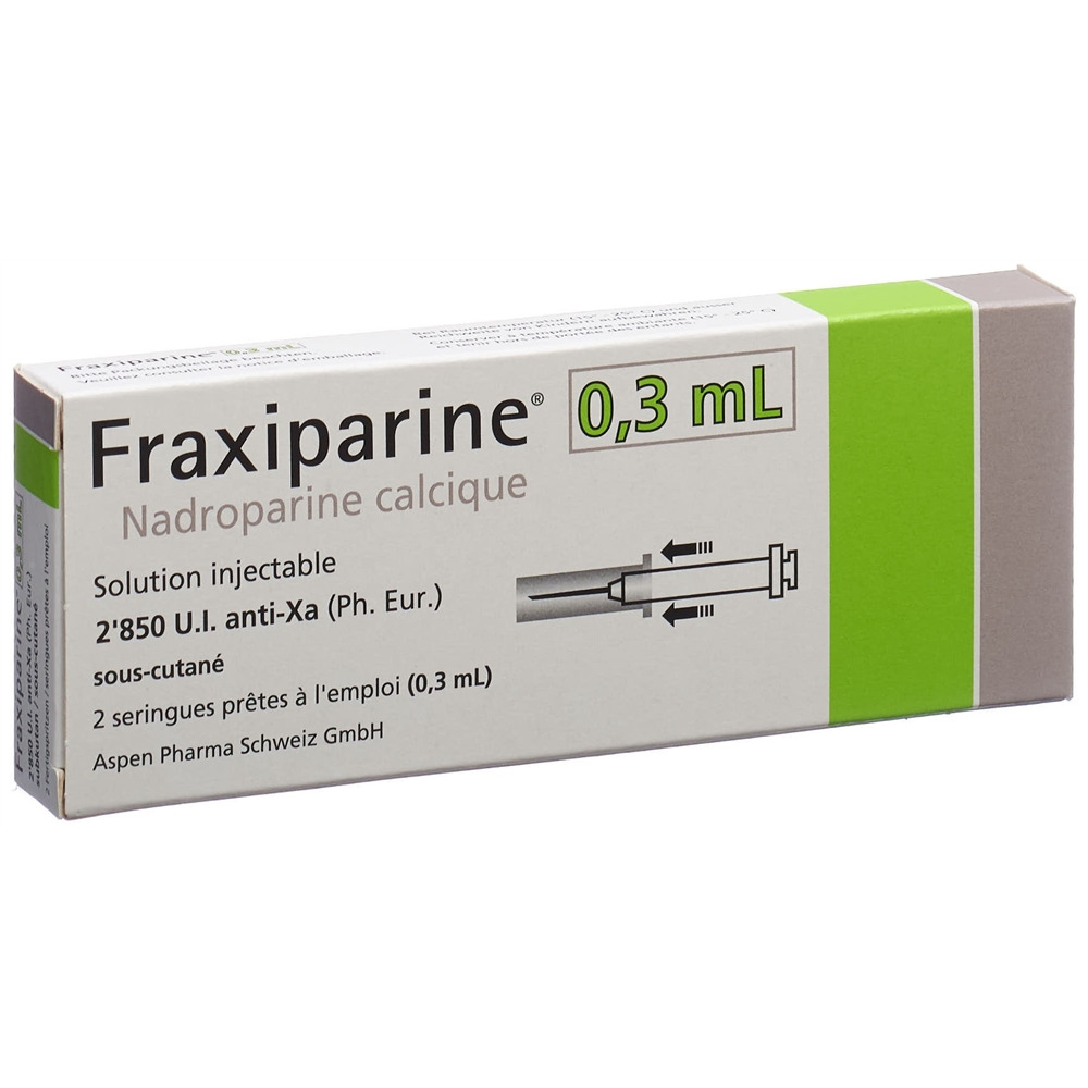 FRAXIPARINE 0.3 ml sol inj 2 ser pré 0.3 ml