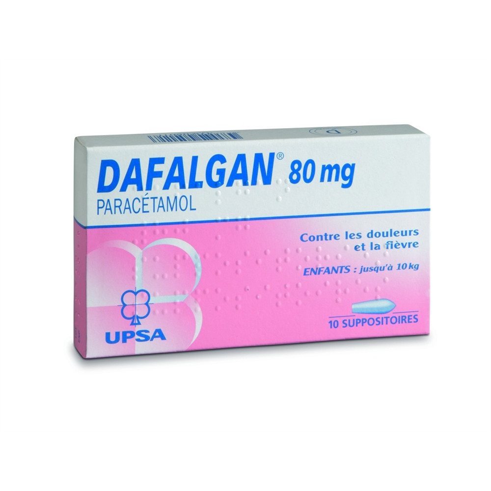 DAFALGAN supp 80 mg 10 pce