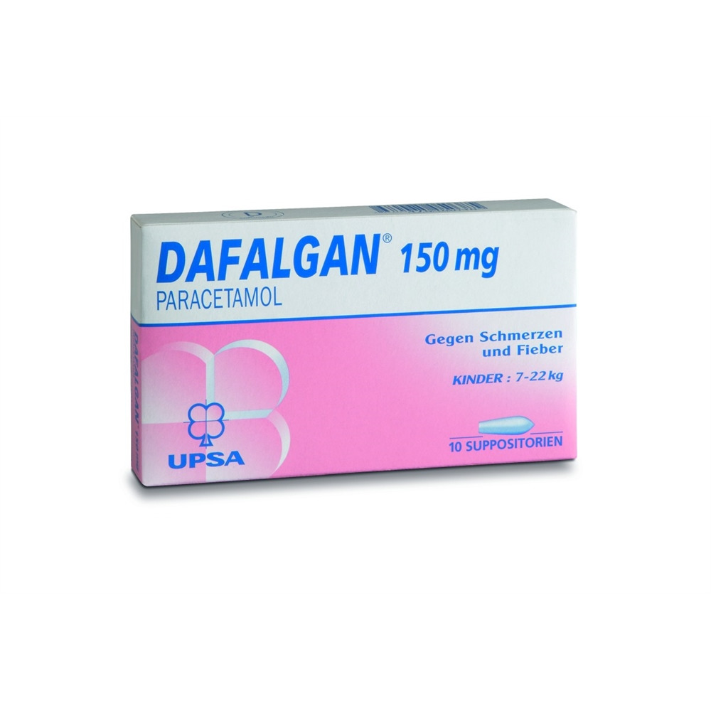 DAFALGAN supp 150 mg 10 pce