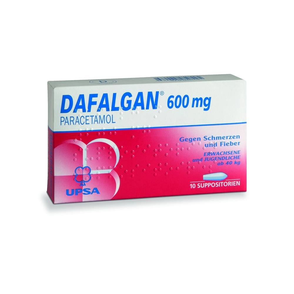 DAFALGAN supp 600 mg 10 pce