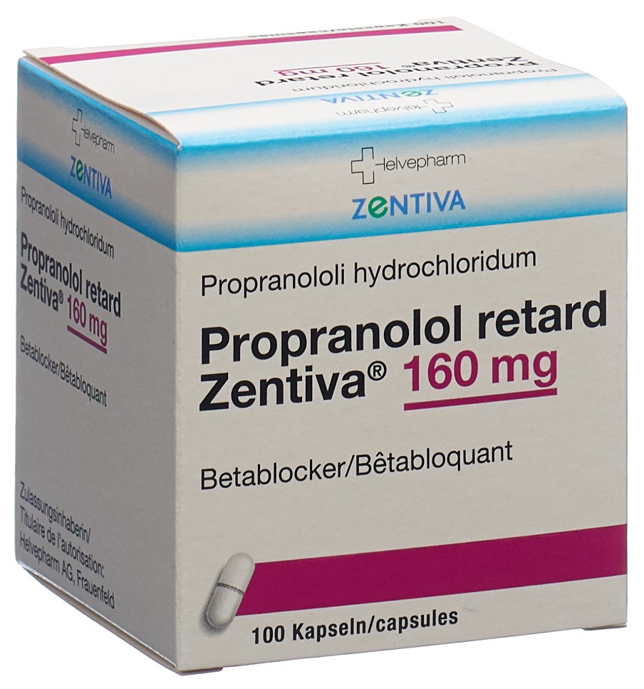 PROPRANOLOL retard Zentiva caps ret 160 mg 100 pce