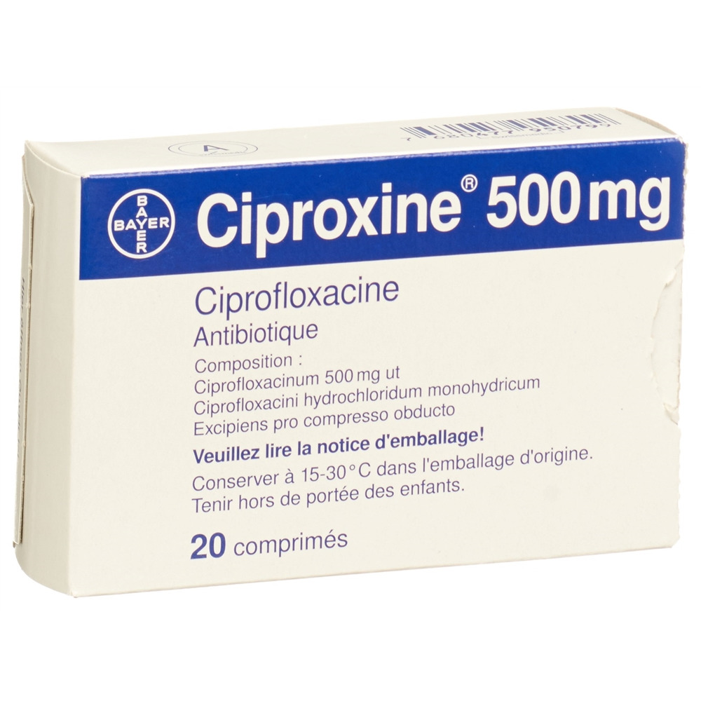 CIPROXINE cpr pell 500 mg 20 pce