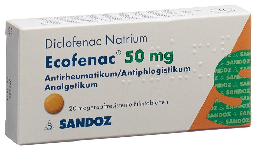 ECOFENAC cpr pell 50 mg 20 pce