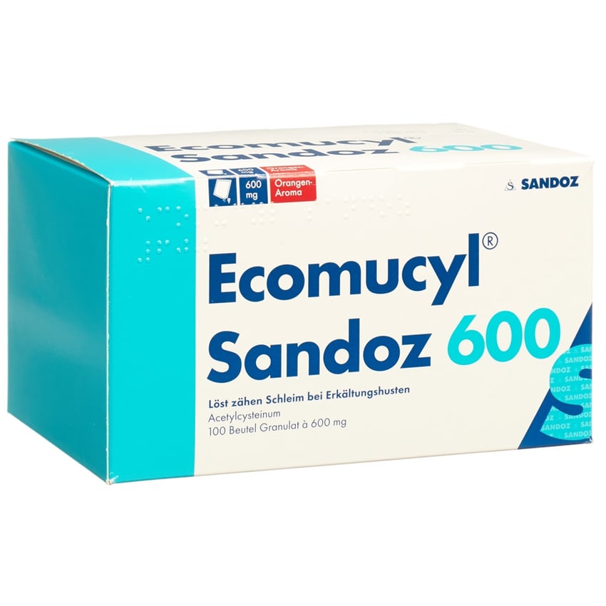 ECOMUCYL Sandoz gran 600 mg sach 100 pce
