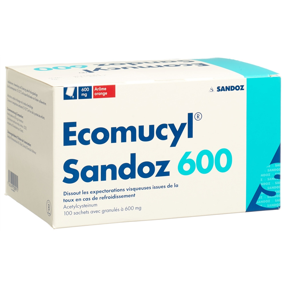Ecomucyl Sandoz gran 600 mg, , Ecomucyl Sandoz gran 600 mg sach 100 pce