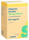CISPLATIN Teva 50 mg/100ml flac 100 ml