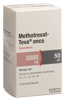 METHOTREXAT Teva onco 5000 mg/50ml flac 50 ml