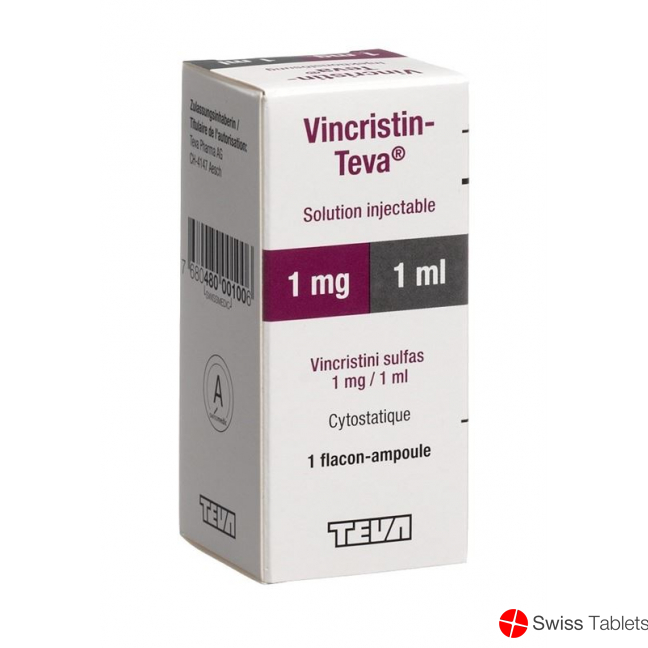 Vincristin Teva 1 mg/1 ml, Injektionslösung