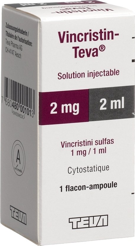 Vincristin Teva 2 mg/2 ml, Injektionslösung