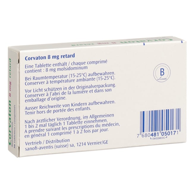 Corvaton retard, Retardtabletten