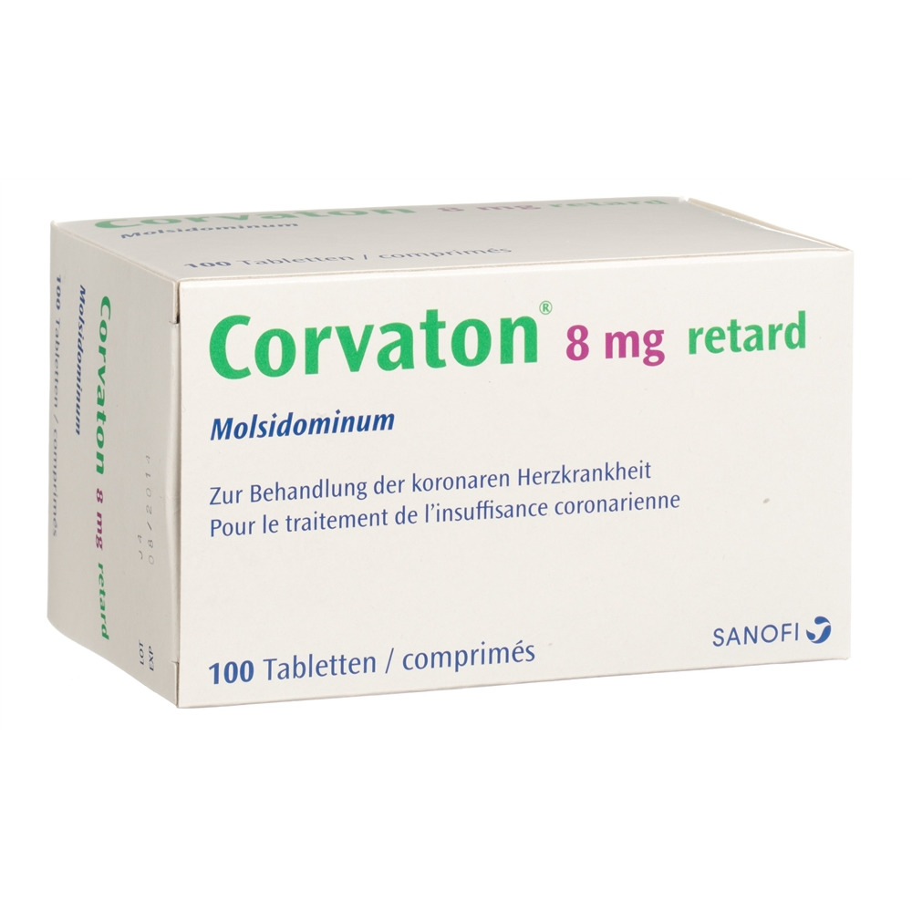 CORVATON retard cpr ret 8 mg 100 pce