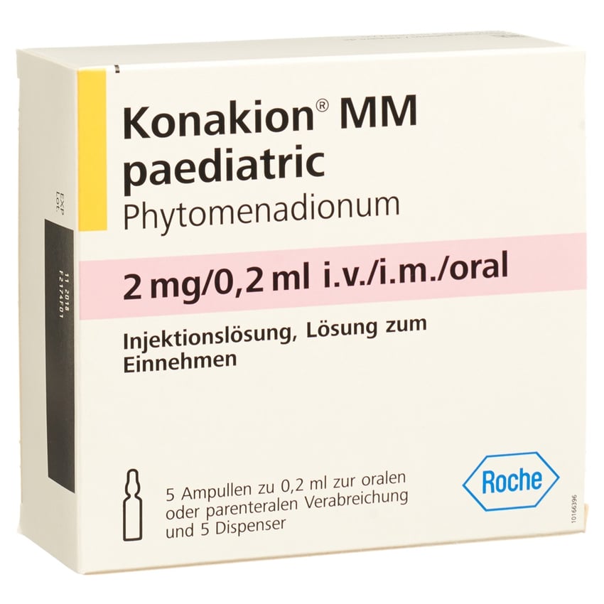 Konakion MM paediatric, Injektionslösung / Lösung zum Einnehmen