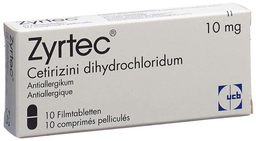 Zyrtec, comprimés pelliculés