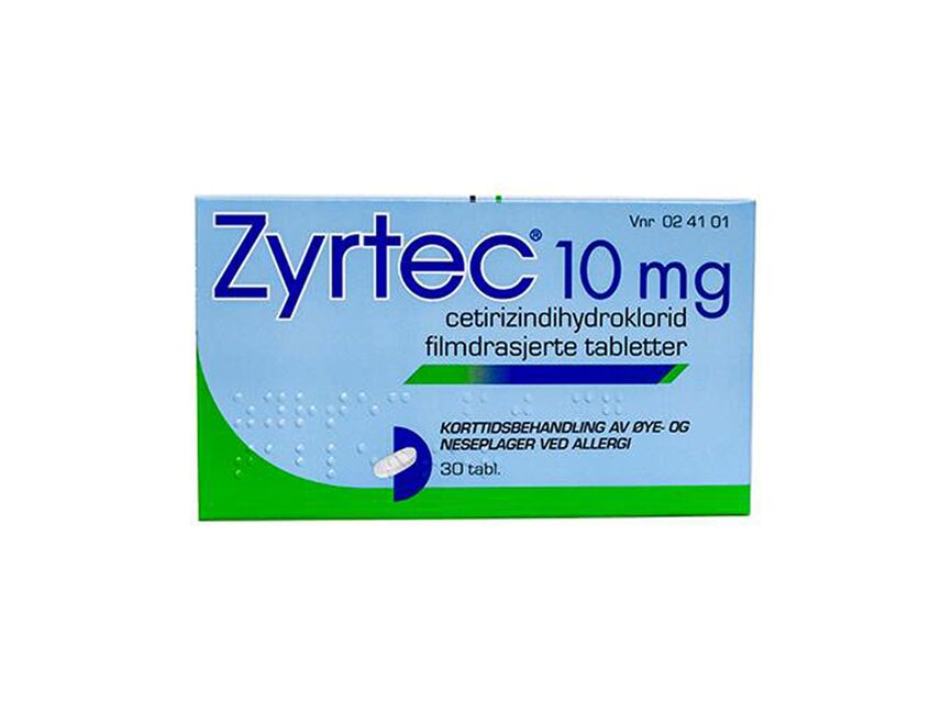 Zyrtec, comprimés pelliculés