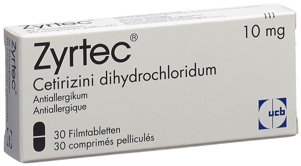ZYRTEC cpr pell 10 mg 30 pce