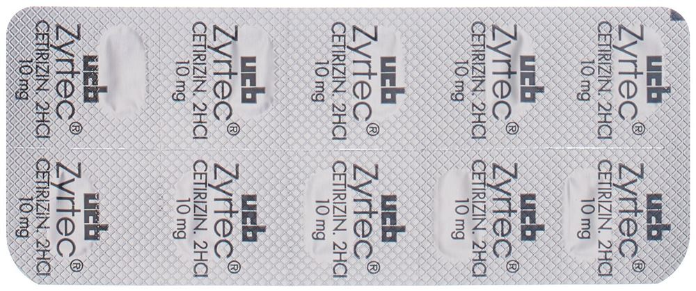 ZYRTEC cpr pell 10 mg 30 pce