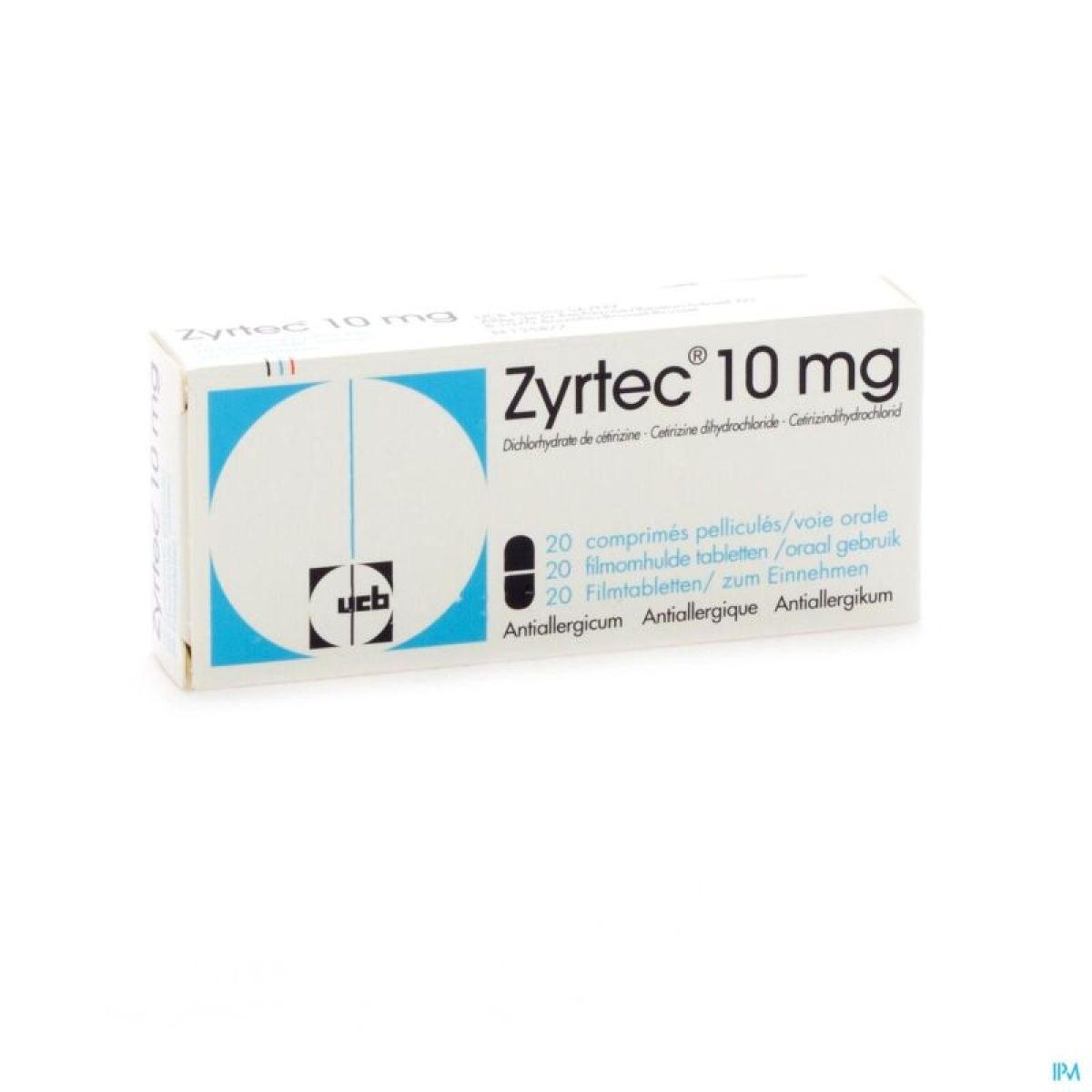 Zyrtec, comprimés pelliculés