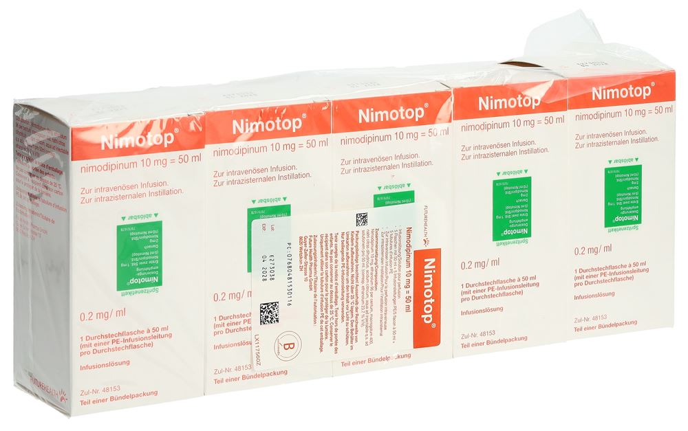 NIMOTOP sol perf 10 mg/50ml 5 amp 50 ml