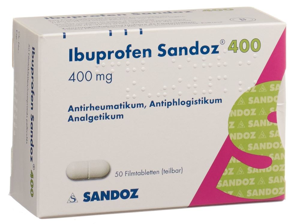 IBUPROFENE Sandoz cpr pell 400 mg 50 pce