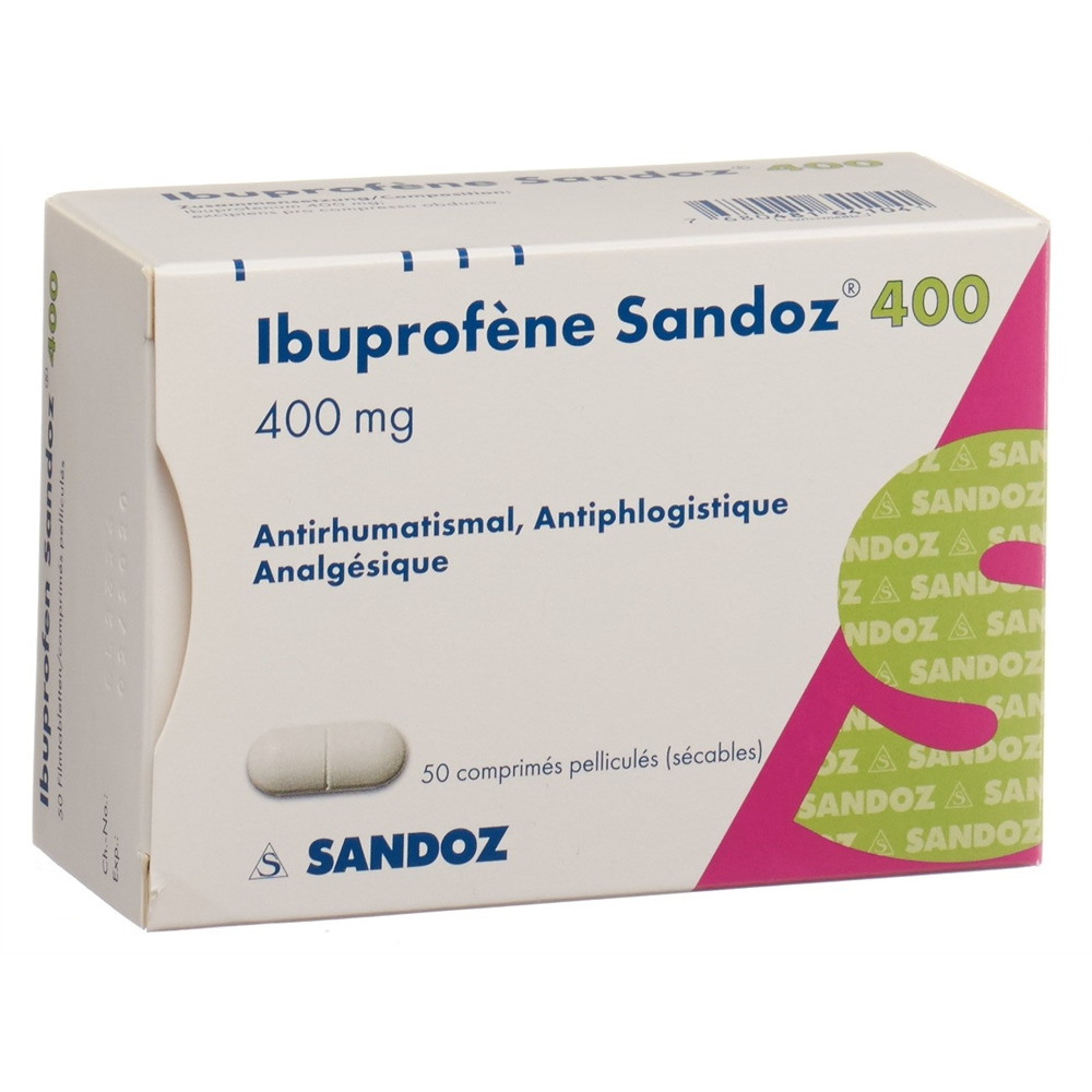 IBUPROFENE Sandoz cpr pell 400 mg 50 pce