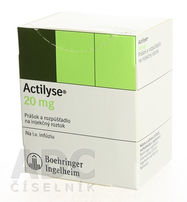 Actilyse 20mg, Pulver und Lösungsmittel zur Herstellung einer Injektions-/Infusionslösung