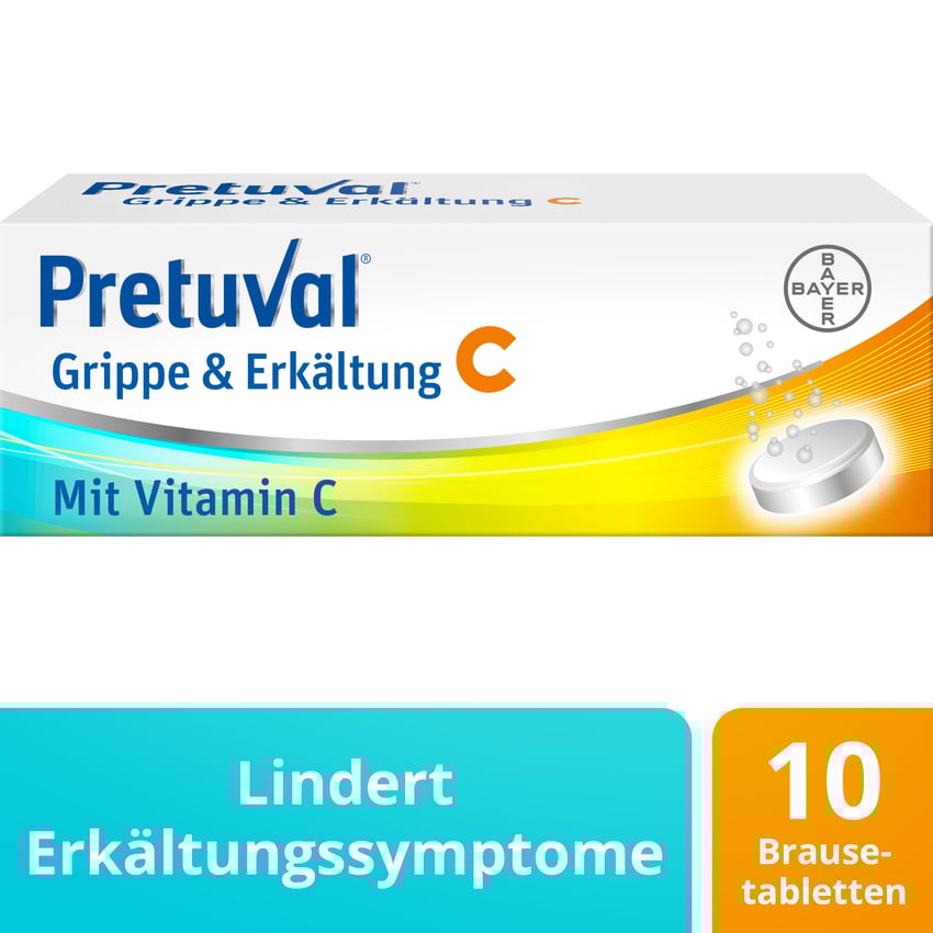 Pretuval Grippe & Erkältung C, Brausetabletten