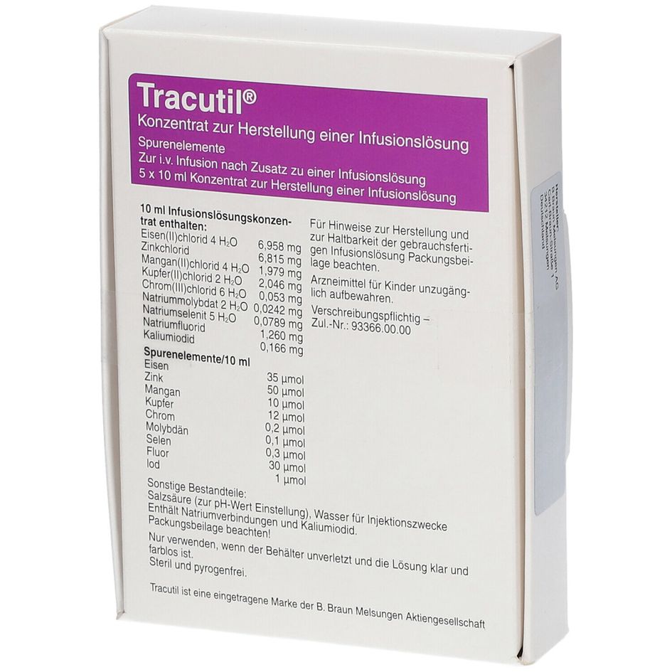 Tracutil, Zusatzampullen für Infusionslösungen